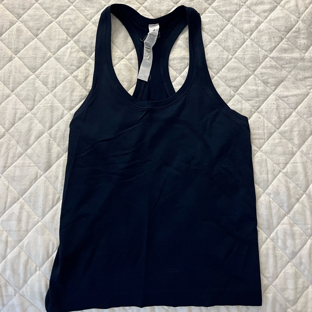 Navy Lulu lemon swiftly tank top